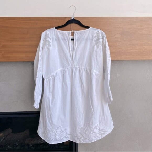 Maje Raolita Embroidered Cotton-Poplin Deess. size 1 - Picture 6 of 8